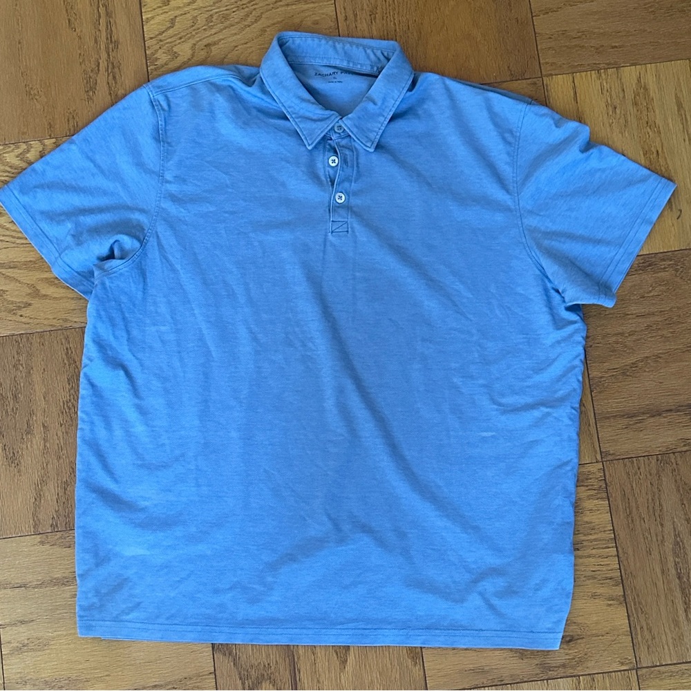 Zachary Prell Sky Blue Polo Shirt